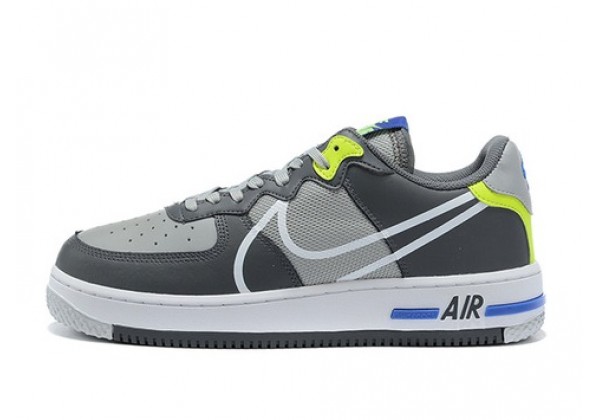 Nike Air Force 1 серо-салатовые