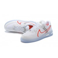 Кроссовки Nike Air Force Retro бело-красно-серые