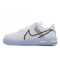 Кроссовки Nike Air Force 1 бело-черно-серые