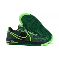 Nike Air Force 1 зелено-черные