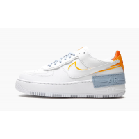 Кроссовки Nike Air Force бело-оранжевые