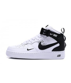 Nike Air Force 1 высокие черно-белые