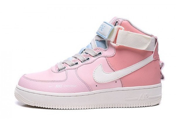 Кроссовки Nike Air Force 1 высокие розовые