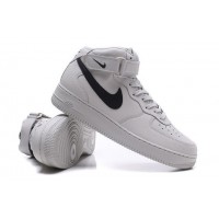 Кроссовки Nike Air Force 1 высокие бело-черные